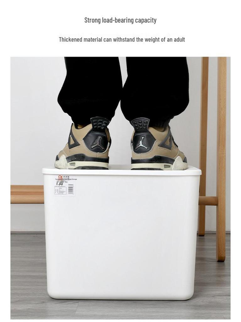 קופסת אחסון אטומה לאבק עם מכסה למשרד, שולחן עבודה, ארון, סלון ומטבח - לארגון