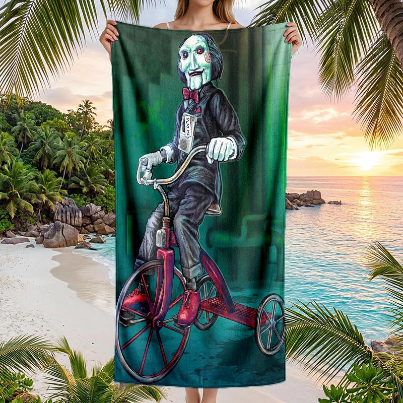 Large Beach Towel Quick Dry Absorbent Towel For Beach IndoorSaw Billy the Puppet
