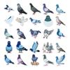 50 Pigeon Peace Dove Bird Stickers for Graffiti & Journaling - Resin Drip Material