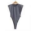 Sexy Tops for Ladies 2024 New Summer Black Sleeveless Bodysuit