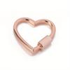 Heart Shaped Opening Buckle Metal Spring Gate Ring Keychain Dog Chain Connection Buckles Bag Lanyards Clip Hook Accessories