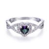 Hot Sale Love Shaped Moissanite Edge Inlaid Ring Source