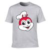 Unisexs Cotton Tshirt With Jollibee Print Casual Crew Neck Short Sleeve Tee For Daily Wear