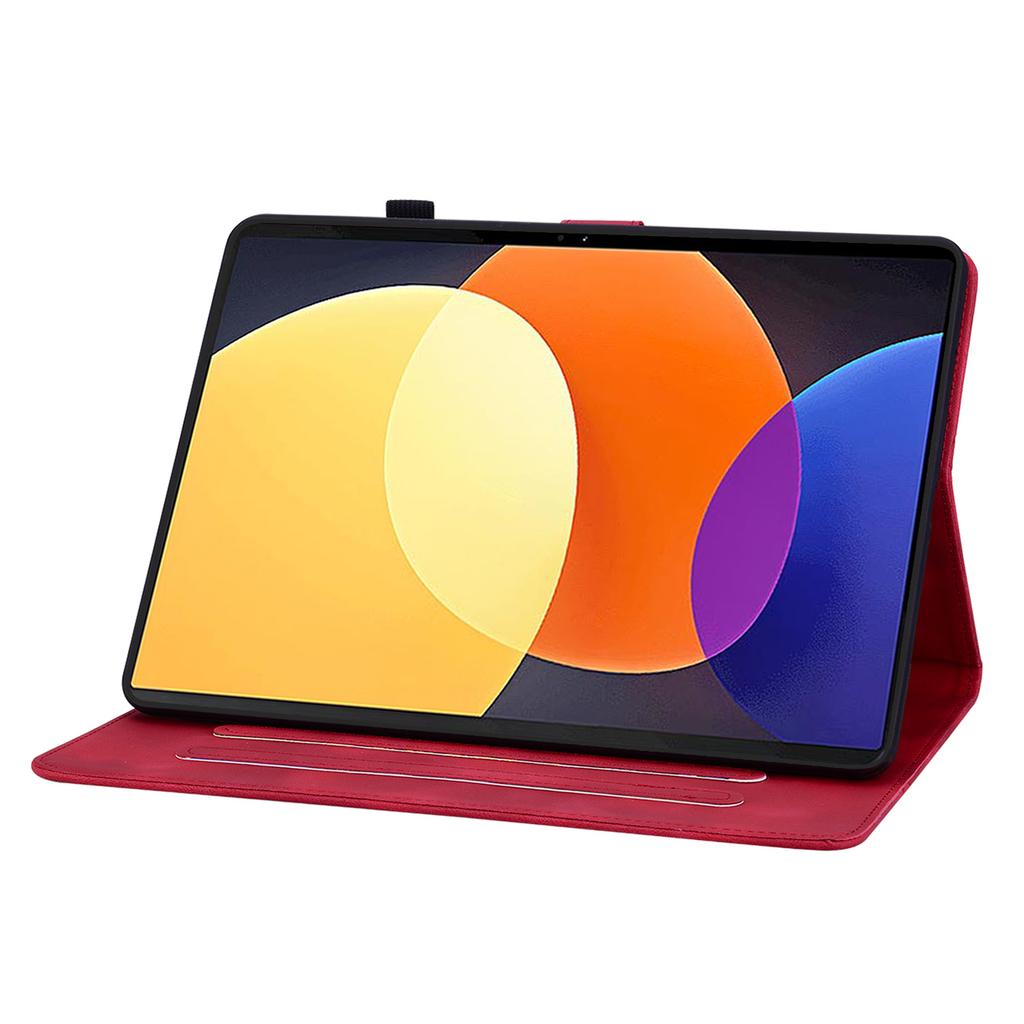 Für Xiaomi Redmi Pad (Modelle  22081283G). Tablet-Hülle aus PU-Leder mit exquisitem floralem Prägedesign