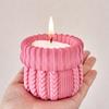 Knitted Yarn Candle Jar Silicone Mold DIY Christmas Ornaments Sock Flowerpot Crafts Making Plaster Resin Storage Box Clay Molds