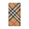 Burberry Vintage Check Bifold Long Wallet Beige Multi Textured Leather Card Holder for Men Women Daily Travel 80919211