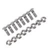 16PCS Rear Sprocket Bolts Nuts 90109 10013 00 M10x35mm High Strength Iron for 350 700 700R YFZ450