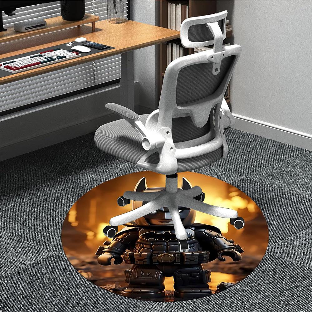 

1pc Lego Office Round Area Rug, Indoor Mat Suitable For Office, Under Office Chairs Bedroom Living Room Home Decor, Room Deco 80cm