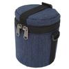 Camera Lens Case with Zippers Top Handle Adjustable Shoulder Strap Waterproof Lens Pouch Bag for Short Focal Length Lens