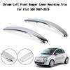 Paar Chrom Frontstoßstange Untere Zierleiste Für Fiat 500 2007-2015