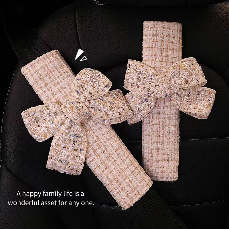 2023 neue Auto Lenkrad Abdeckung Kleinen Duftenden Wind Einfache Atmungsaktive Schweiß Absorption Anti-slip Bogen Damen Auto