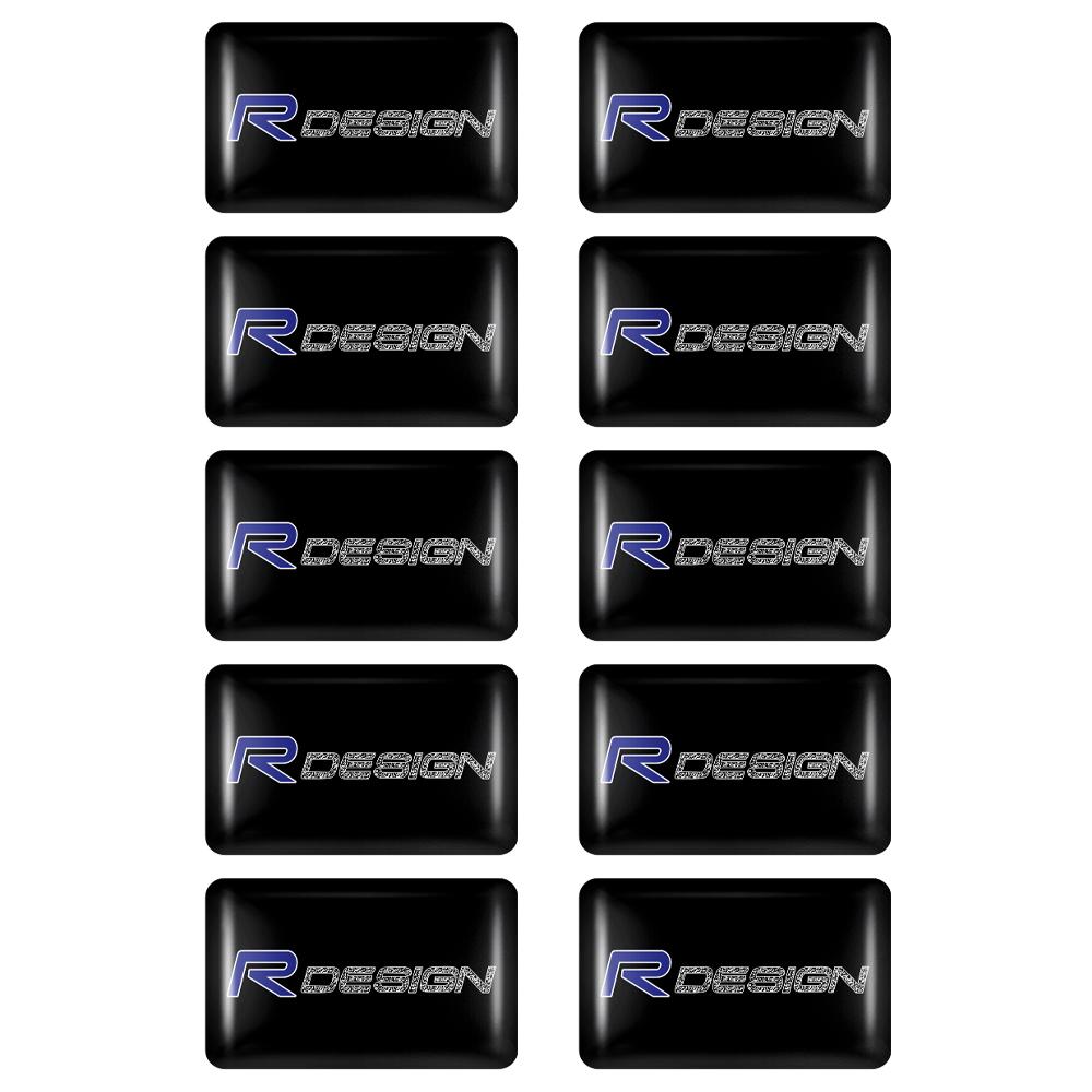 

10/20Pcs Car Console Logo Stickers 3D Epoxy Resin Badges Interior Accessory For Volvo Rdesign XC90 V90 V60 XC60 V40 S80 S60 S90