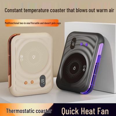 Intelligenter Heizuntersetzer & Warmluftventilator - Heizgerät mit Doppelfunktion für Zuhause, Büro oder Studentenwohnheim