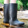 High Rain Boots Men's High Rain Shoes Waterproof and Non-slip Thickened Wear-resistant Fishing Water Boots Water Shoes