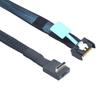Efficient 50cm/100cm Gen5 PCIE MCIOs 4I 38P to SFF8611 4I 90degree Data Cable for Fast and Reliable Data Transfer