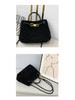 Andiamo Large Capacity Suede Hand-Woven Shoulder Tote Bag