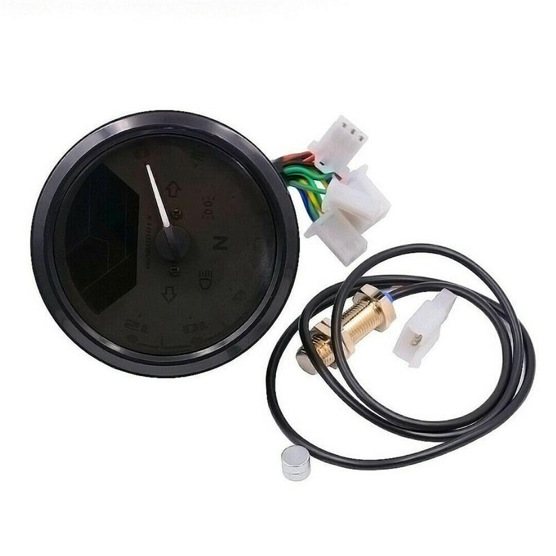 Universal Motorcycle LCD Digital Speedometer 8-18V DC Motorbike Odometer Tachometer Gauge ABS Waterproof Instruments