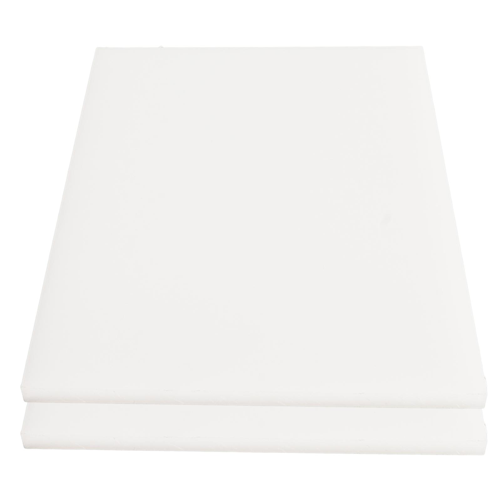 

2pcs Leather Craft Punching Pad DIY Handcraft Cushioning Effect 5.9x7.9in Leather Cutting Board Leather Punch Mat White