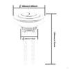 Flush Button for Toilets, Round Tank Accessory Options Available