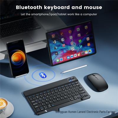 מקלדת Bluetooth רב-לשונית בגודל 10 אינץ' - תואמת לספרדית, רוסית, תאילנדית, ערבית, פין-יין, סינית מסורתית וקנג'יה על טאבלטי iPad.