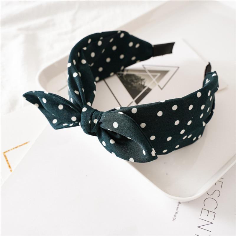 Hair Accessory - Leopard Print Rabbit Ears Knotted Wide Version Hair Band for Women's Outdoor Updo Hair Clip Headband Accessory