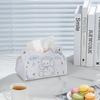 Cute Cartoon Leather Tissue Box for Home and Car Storage