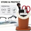 1PC Small Lychee Pattern Glasses Seat Simple Display Stand Super Dense Pen Holder Internet Celebrity Glasses Case Plush Glasses