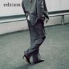 Edition Elite Wardrobe Wool Blend Straight-Leg Trousers