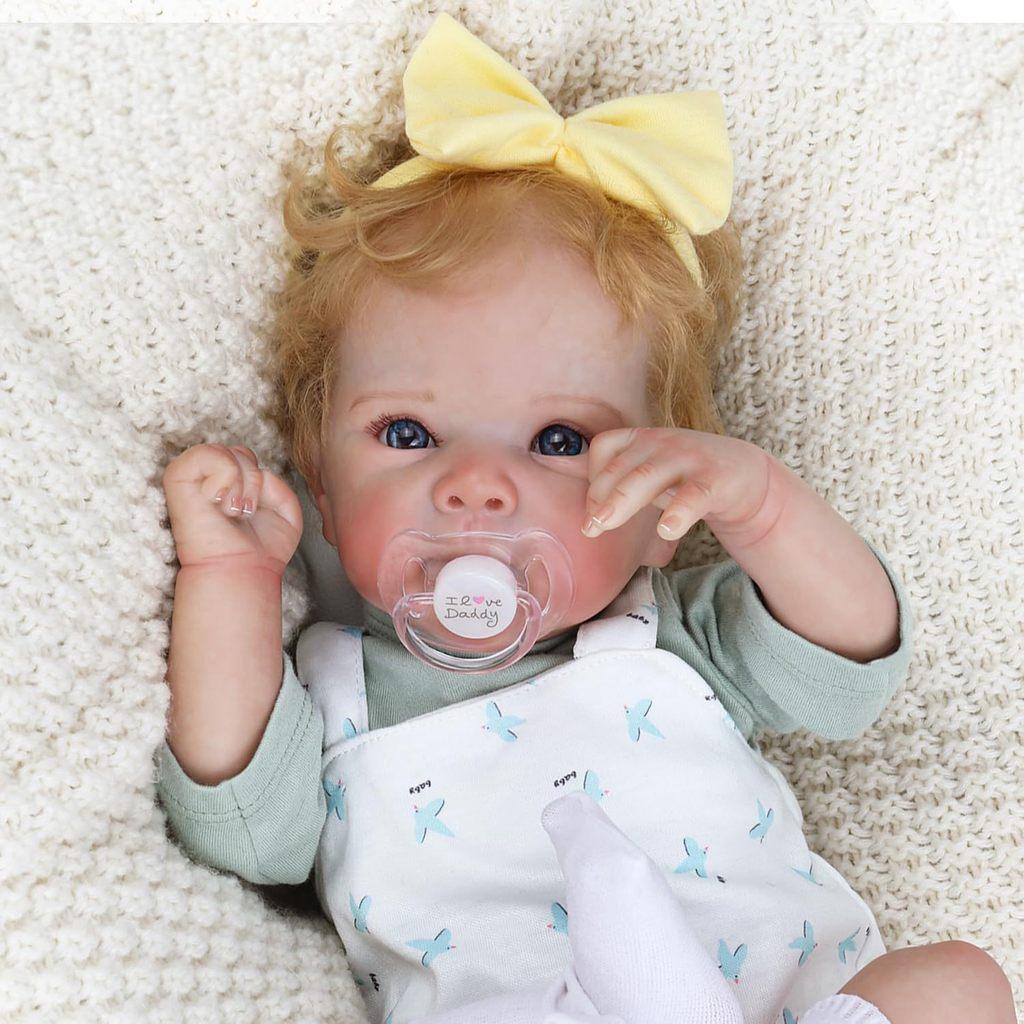 Silicone Reborn Baby Doll With Straps For Kids Gift And Collectors