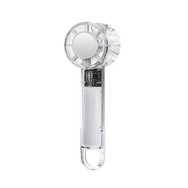 

Mini Pocket Fan with Buckle: Portable Handheld Cooling Fan for Outdoor and Desktop Use 54x51x175 mm білий