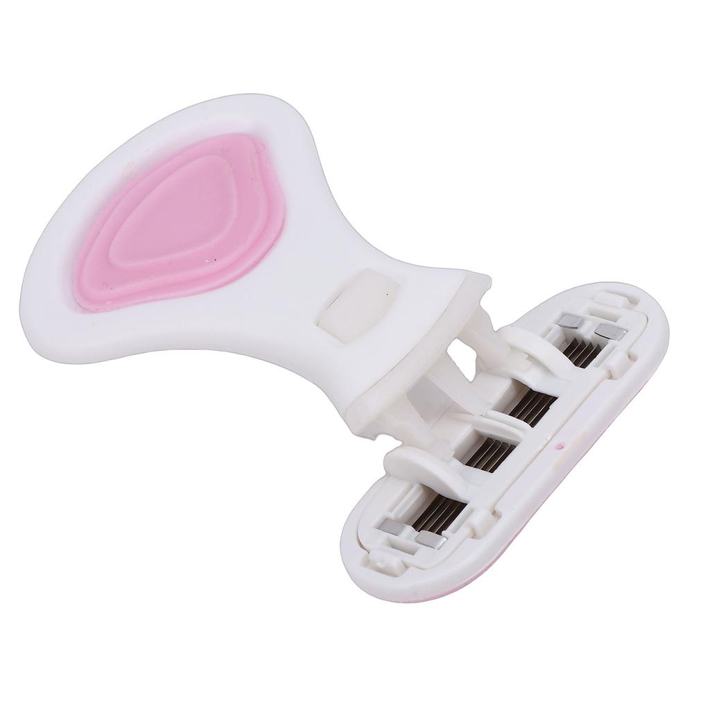 Damen Reise Rasier-Set 6-Lagen-Klingen Tragbares Reise-Rasier-Set mit klappbarem, rutschfestem Griff 3 Ersatzklingen