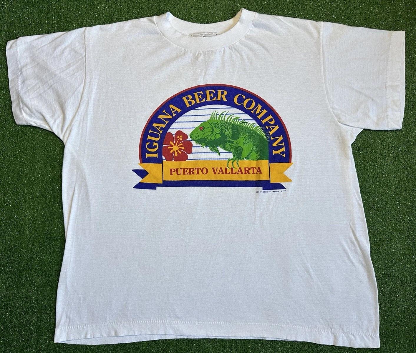 

Vintage 1989 Iguana Beer Company Puerto Vallarta Single Stitch T Shirt Size XL 4XL
