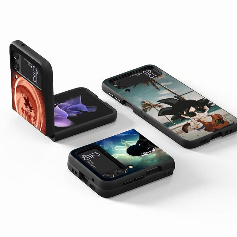 Dragon Anime Logo Case for Samsung Galaxy Z Flip 3 5G ZFlip Z Flip 4 ZFlip3 Zflip Flip4 Flip3 Black Cases Cover