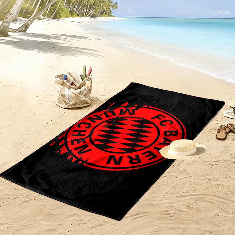 FC Bayern München2 Print Beach Towel, Large Soft Quick Dry Towel for Beach Camping Swimming