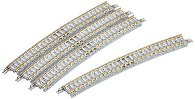 TOMIX N Spur Gebogenes PC-Gleis F 4er-Set 1193 Eisenbahnmodellzubehör C541-15-PC