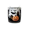 Hamper, Halloween Quilted Cotton Storage Basket with Lid for Clothes and Home Organization