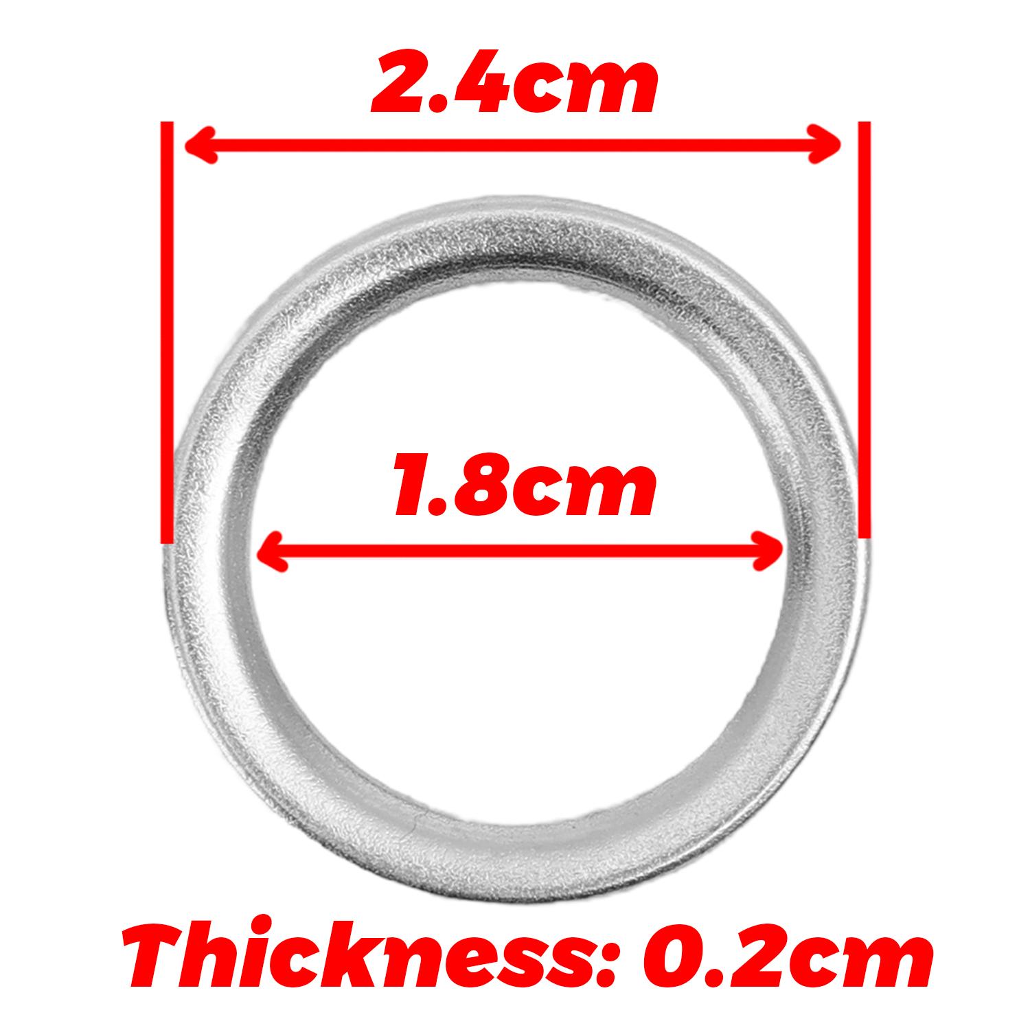 Iron Car Oil Pan Plug Gasket Transmission Drain Plug Leakproof Sealing Washer 12157-10010 Engine Replace Parts for Toyota Lexus 10pcs