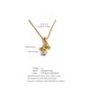 Yhpup Stainless Steel Bear Bling Star CZ Zirconia Drop Charm Necklace for Women 2026 Arrivals Stylish Cute Waterproof Jewelry