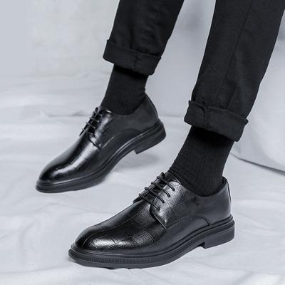 Sapatos casuais versão coreana da moda britânica masculina terno de couro sapatos de casamento noivo vestido de negócios sapatos de couro 19931-R