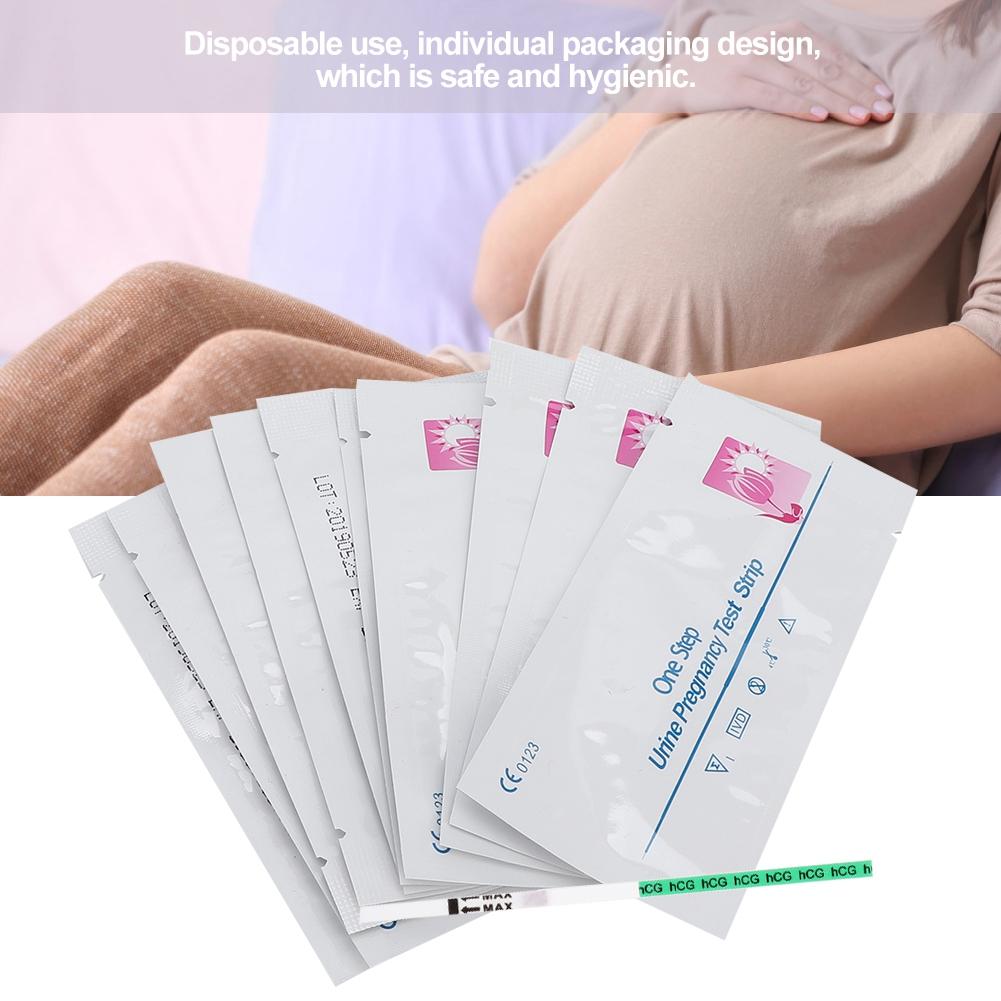 10ks testovacích proužků pro domácnost v časném těhotenství Testování HCG moči v časném těhotenském testu