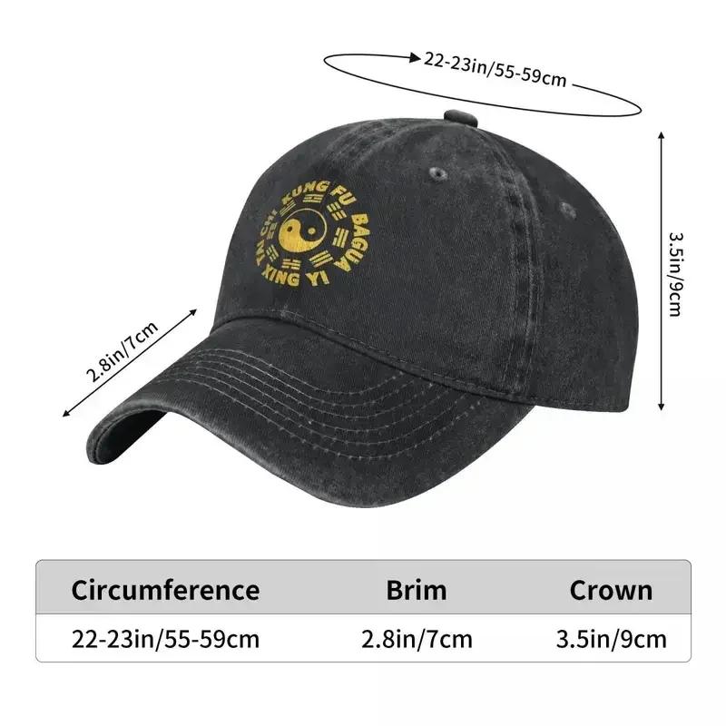 KUNG FU Tai Chi Cap Xingyi Bagua Symbol Trendy Women Unisex Trucker Hat Sun-Proof Running Hippie Baseball Caps Gift
