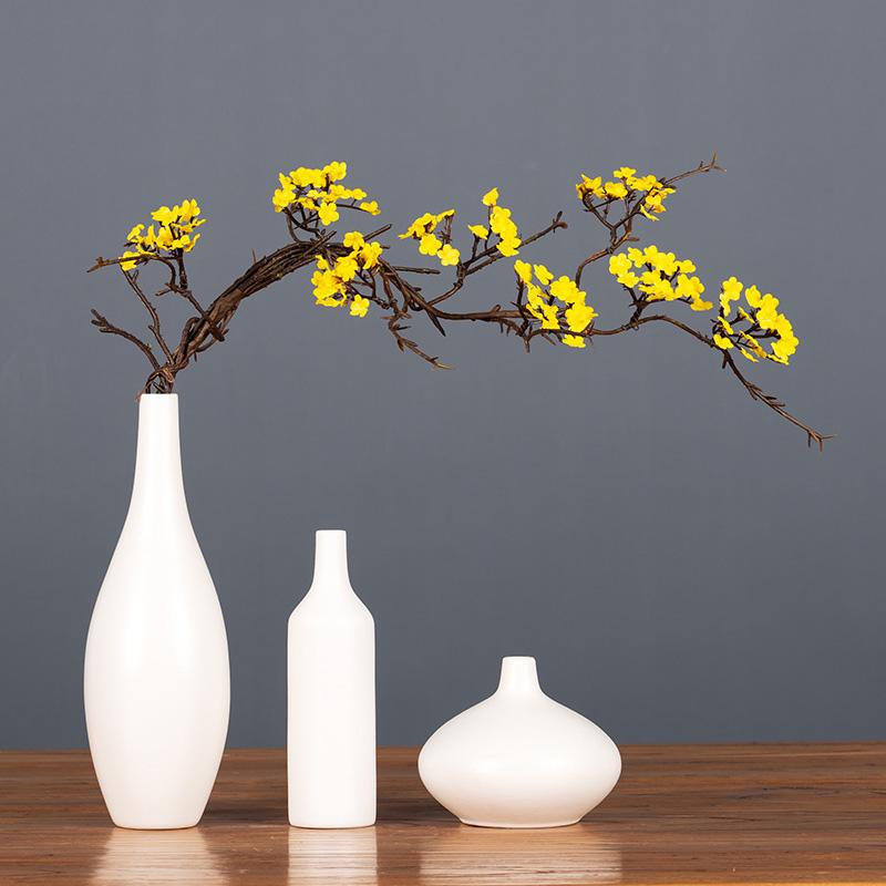 1PC Kirschblüten Künstliche Blumen Langer Zweig Sakura Rattan Blumenarrangement Seidenblumen