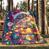 1pc Christmas Cat Outdoor Soft Polyester Flannel Throw Blanket Versatile for All Seasons , Soft , Cozy , Warm All Season Quilted Throw ,