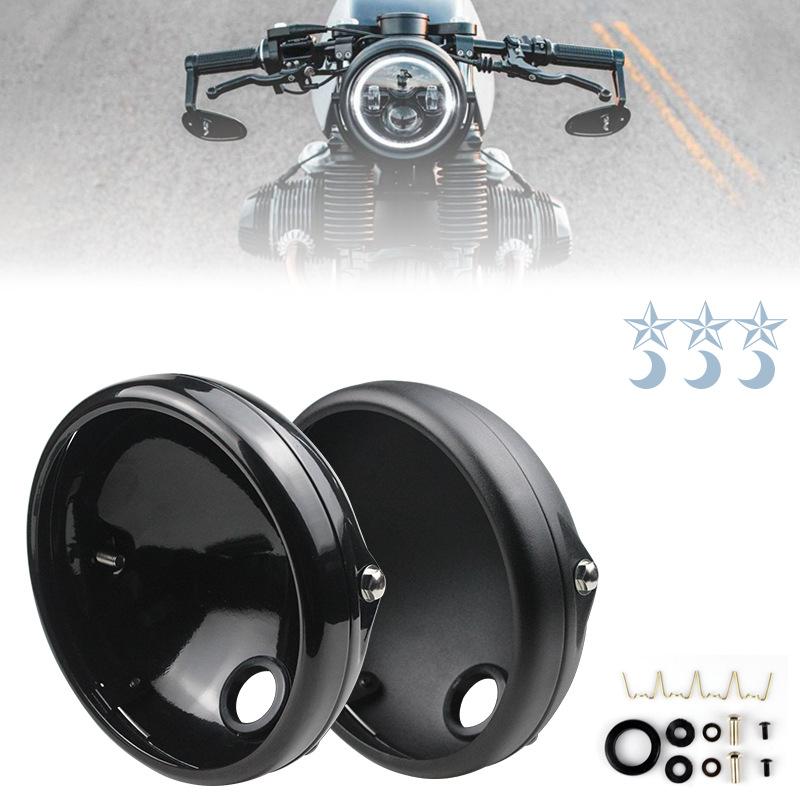7-Inch Headlight Bracket, Large Glide Headlight Fixing Bracket, Motorcycle Modified Led Headlight Shell