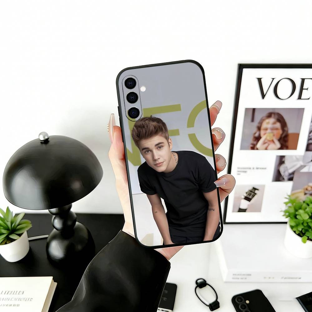 S-Singer Beliebers Phone Case For Samsung Galaxy A73,A72,A71,A70,A53,A52,A51,Others Soft Black Cover