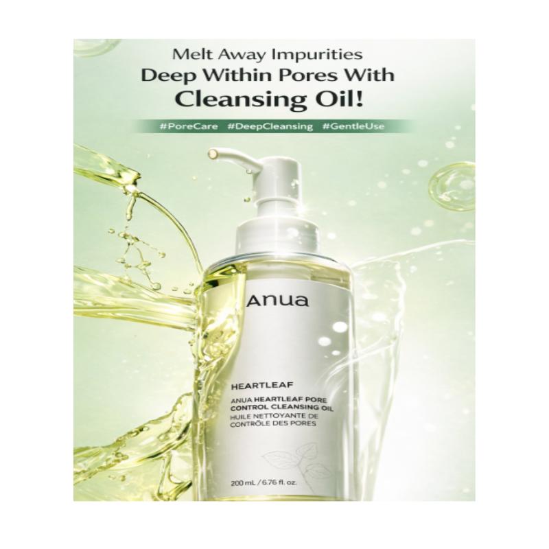 Anua Heartleaf Pore Cleansing Duo Set (Cleansing Oil 200ml + Cleansing Foam 150ml)