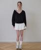 Rosefranz Deep V-Neck Sweatshirt [Black]