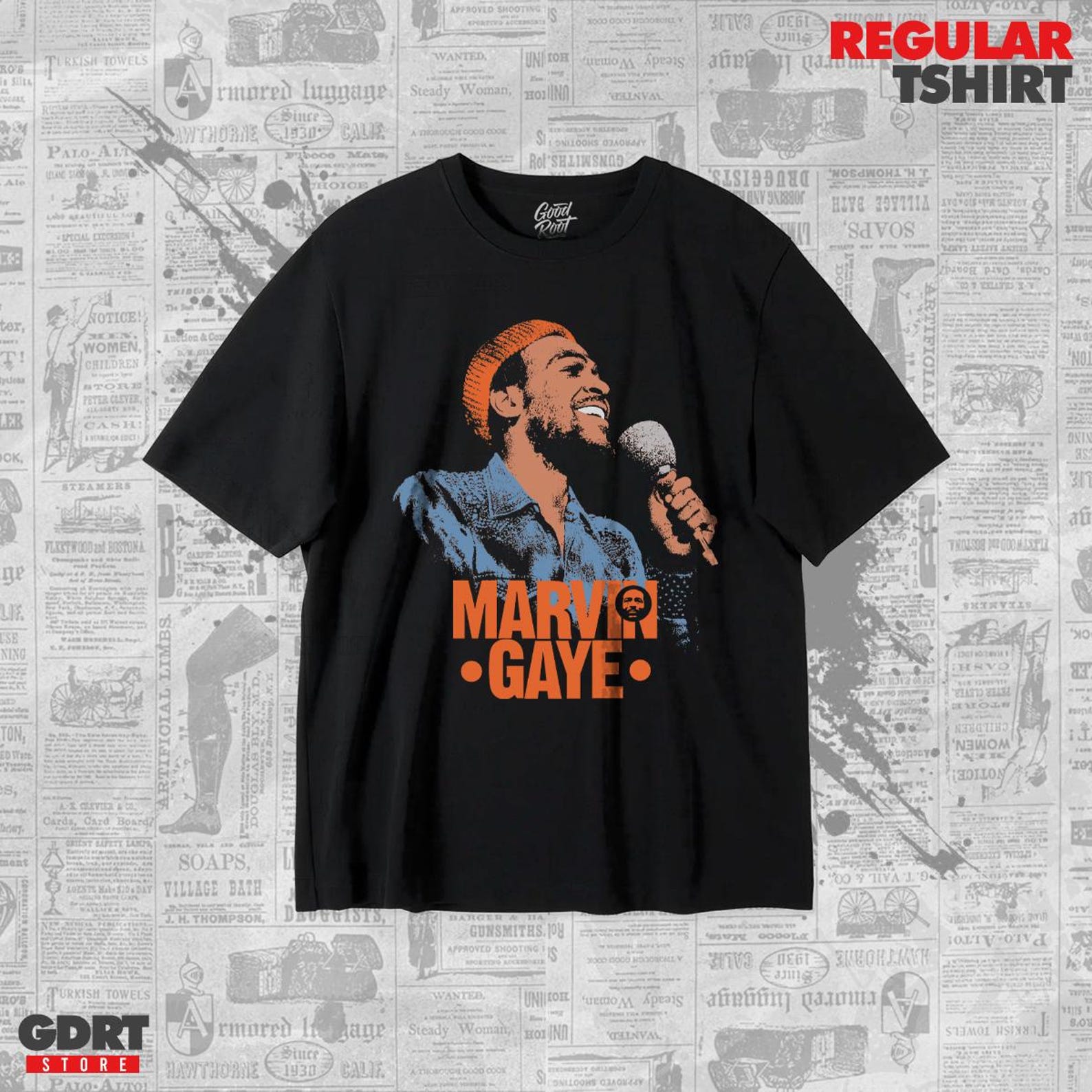 Marvin Gaye Live! T shirt - Unisex Heavy Shirt 4XL