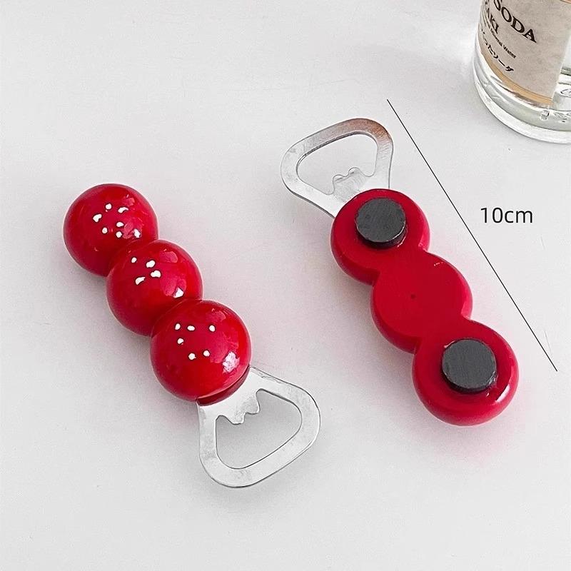 Creative Tanghulu Cheese Magnetic Bottle Opener & Fridge Magnet