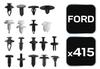 Juego de clips para coche Ford, 415 piezas